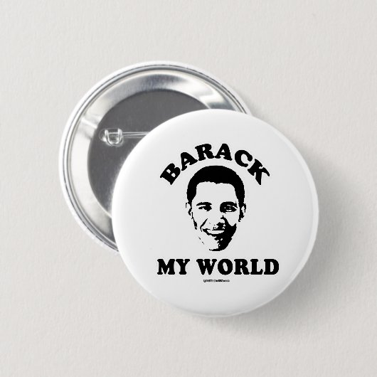 BADGE ROND 5 CM BARACK MON MONDE (Devant & derrière)