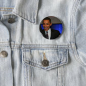 Badge Rond 5 Cm Barack Obama (En situation)