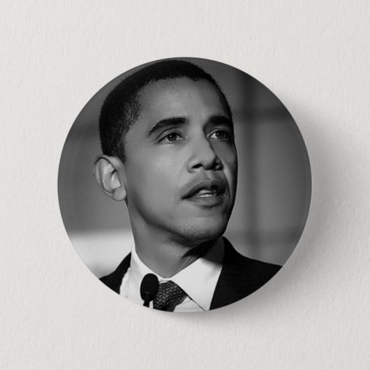 Badge Rond 5 Cm Barack Obama (Devant)