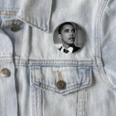 Badge Rond 5 Cm Barack Obama (En situation)