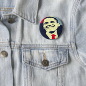 Badge Rond 5 Cm Barack Obama (En situation)
