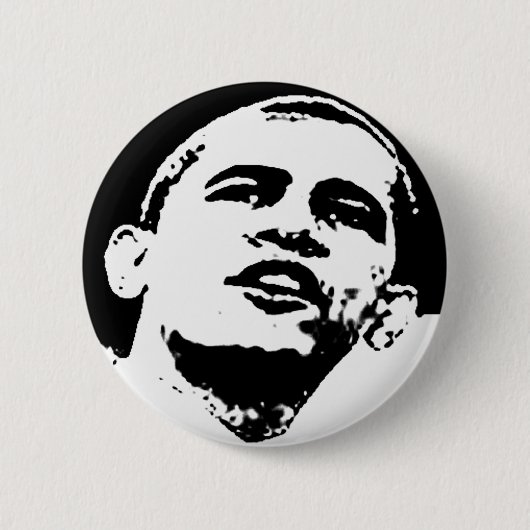 Badge Rond 5 Cm Barack Obama (Devant)