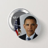 Badge Rond 5 Cm Barack Obama (Devant & derrière)