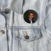 Badge Rond 5 Cm Barack Obama (En situation)