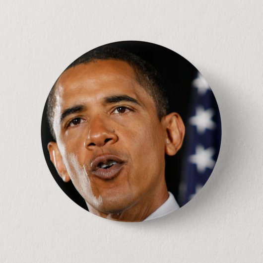 Badge Rond 5 Cm Barack Obama (Devant)