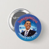 Badge Rond 5 Cm Barack Obama (Devant & derrière)