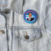 Badge Rond 5 Cm Barack Obama (En situation)