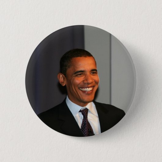 Badge Rond 5 Cm Barack Obama (Devant)