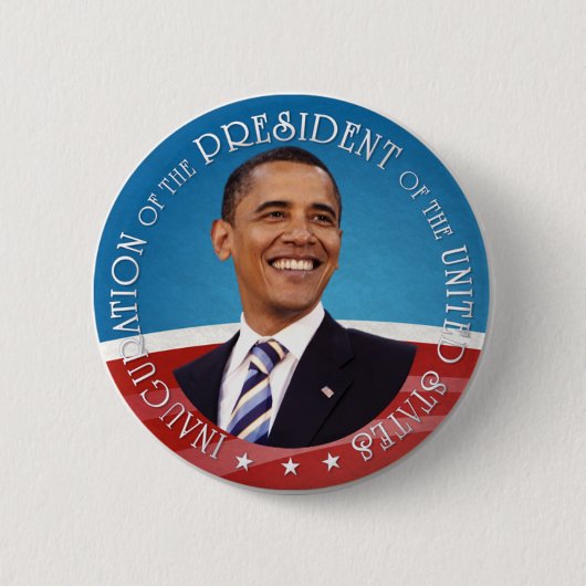 Badge Rond 5 Cm Barack Obama (Devant)