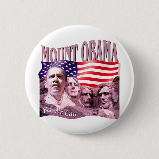 Badge Rond 5 Cm Barack Obama (Devant)