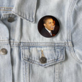 Badge Rond 5 Cm Barack Obama (En situation)
