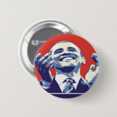 Badge Rond 5 Cm Barack Obama (Devant & derrière)