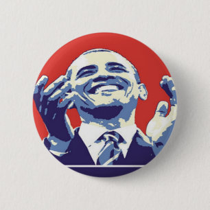 Badge Rond 5 Cm Barack Obama