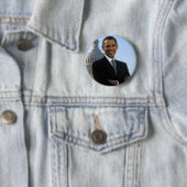 Badge Rond 5 Cm Barack Obama (En situation)