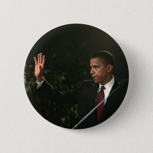 Badge Rond 5 Cm Barack Obama (Devant)
