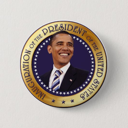 Badge Rond 5 Cm Barack Obama (Devant)