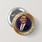 Badge Rond 5 Cm Barack Obama (Devant & derrière)