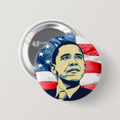 Badge Rond 5 Cm Barack Obama (Devant & derrière)