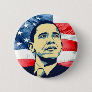 Badge Rond 5 Cm Barack Obama