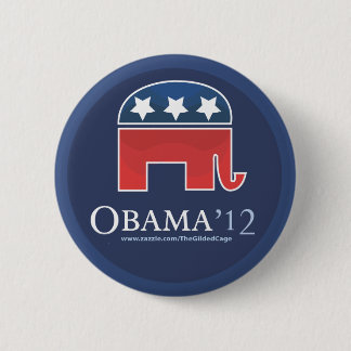 Badge Rond 5 Cm Barack Obama 2012