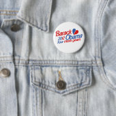 Badge Rond 5 Cm Barack Obama 2012 (En situation)