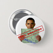 Badge Rond 5 Cm Barack Obama 2012 (Devant & derrière)