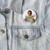 Badge Rond 5 Cm Barack Obama 2012 (En situation)