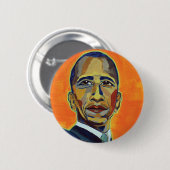 Badge Rond 5 Cm Barack Obama - bouton (Devant & derrière)
