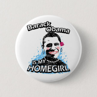 Badge Rond 5 Cm Barack Obama est mon homegirl