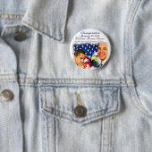 Badge Rond 5 Cm Barack Obama Inauguration2013_Button (En situation)