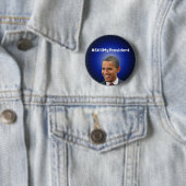 Badge Rond 5 Cm Barack Obama : Mon Président toujours Button (En situation)