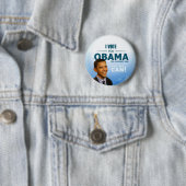 Badge Rond 5 Cm Barack Obama pour le Président Button (En situation)