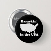 BADGE ROND 5 CM BARACKIN' USA (Devant & derrière)