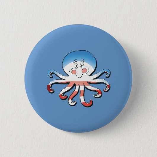 BADGE ROND 5 CM BARACKTOPUS (Devant)