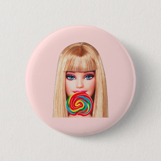 Badge Rond 5 Cm Barb Button (Devant)
