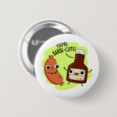 Badge Rond 5 Cm Barbe-mignon Funny Barbecue Pun (Devant & derrière)