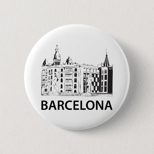 Badge Rond 5 Cm Barcelone (Devant)