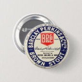 Badge Rond 5 Cm Barclay Perkins Brown Stout (Devant & derrière)