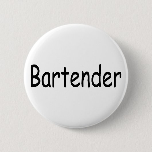 Badge Rond 5 Cm Barman (Devant)