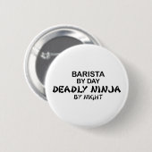 Badge Rond 5 Cm Barman Ninja mortel (Devant & derrière)
