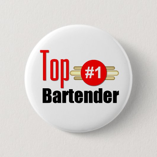 Badge Rond 5 Cm Barman supérieur (Devant)