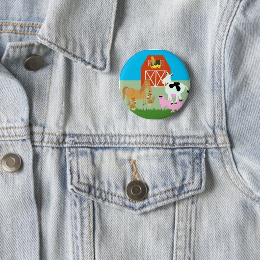 Badge Rond 5 Cm Barnyard (En situation)