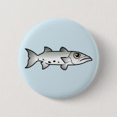 Badge Rond 5 Cm Barracuda (Devant)
