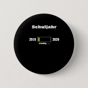 Badge Rond 5 Cm Barre de chargement de l'année scolaire