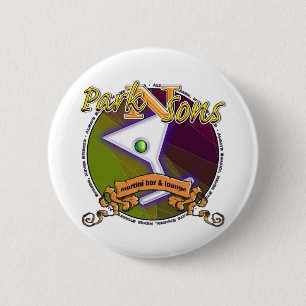 Badge Rond 5 Cm Barre Parkinsons Martini Circle toujours secoué