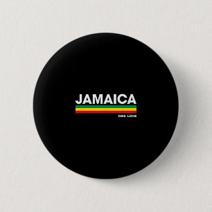 Badge Rond 5 Cm Barres de couleur reggae rétro jamaïcaines Vacance