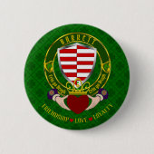Badge Rond 5 Cm Barrett Irish Shield & Claddagh (Devant)