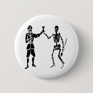 Badge Rond 5 Cm Bart Roberts-Noir