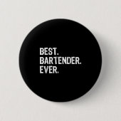 Badge Rond 5 Cm Bartender Ever Bartending Funny Gift Christmas (Devant)
