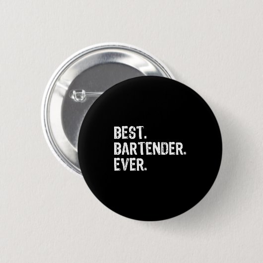 Badge Rond 5 Cm Bartender Ever Bartending Funny Gift Christmas  (Devant & derrière)